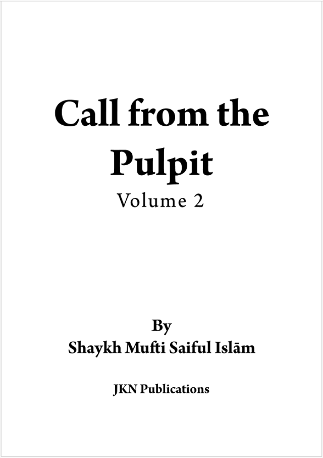 A Call from the Pulpit Volume 2- Hardback