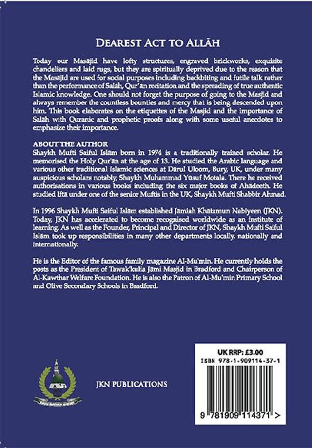 Dearest Act to Allah Paperback