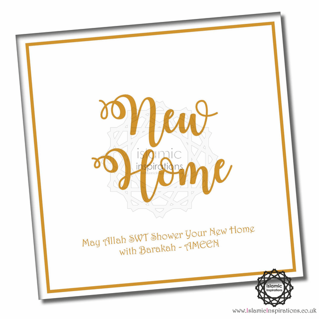 New Home Gold Foil Greeting Card - NWH002