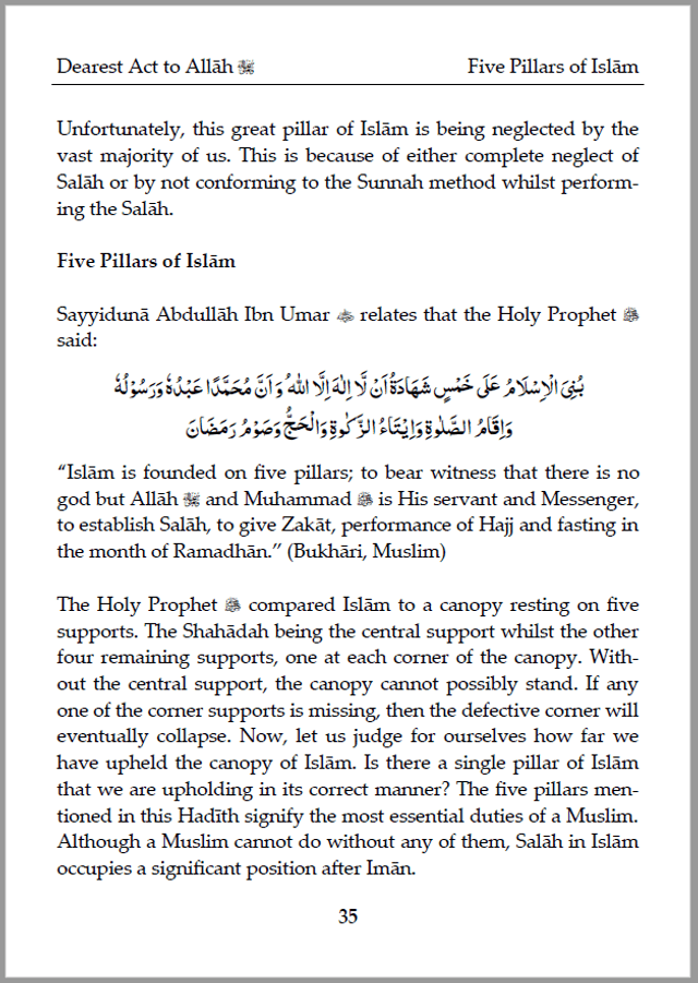 Dearest Act to Allah Paperback