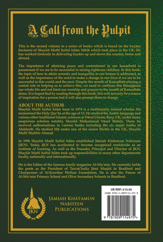 A Call from the Pulpit Volume 2- Hardback