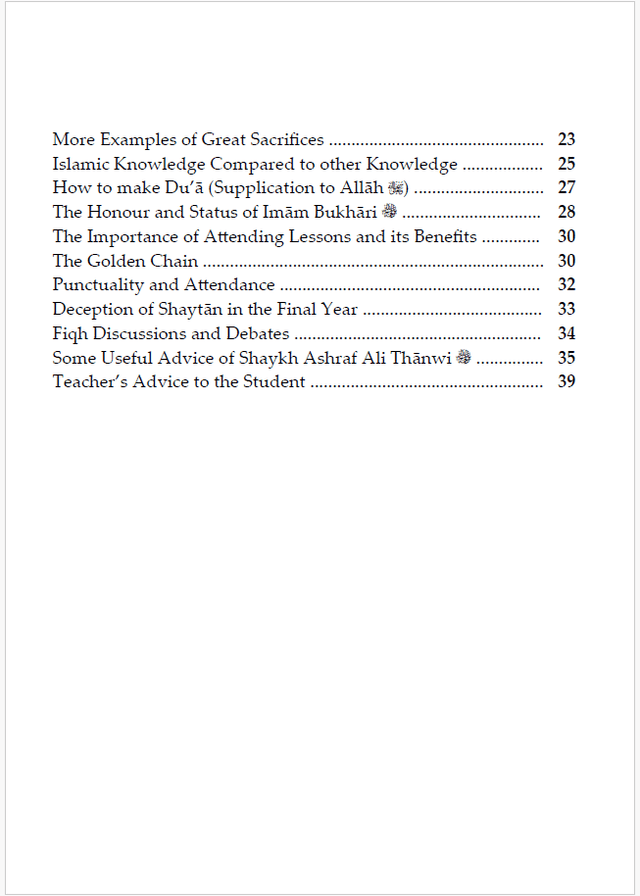 Advice for the Student of Knowledge – Paperback
