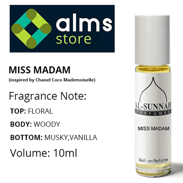 Miss Madam Women 10ml Roll-on