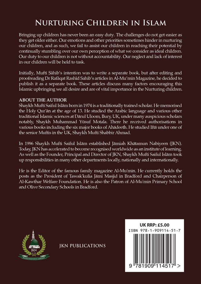 Nurturing Children in Islam Paperback