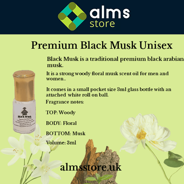 Black Musk (Premium) Unisex 3ml Roll On